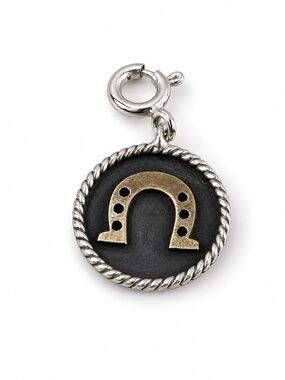Solid Sterling Silver Dainty Horseshoe Southwest Charm Pendant
